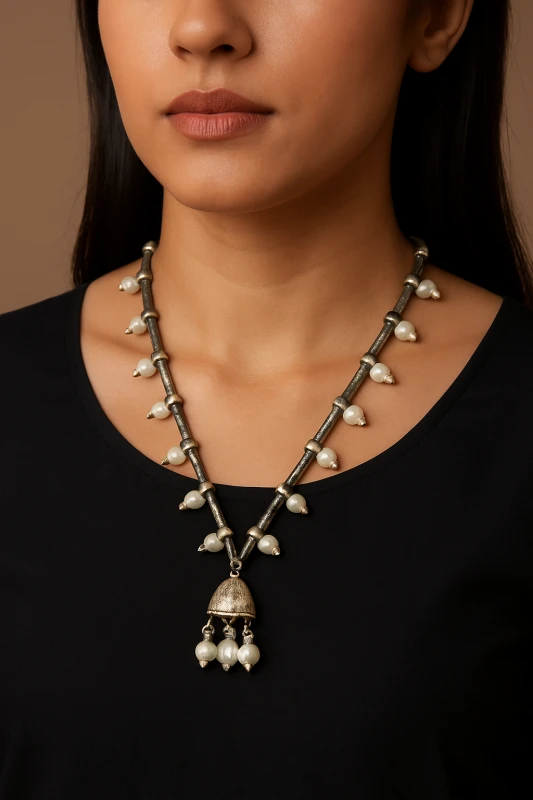 Tribes India Tribal Design Topli Ghungru Ka Haar