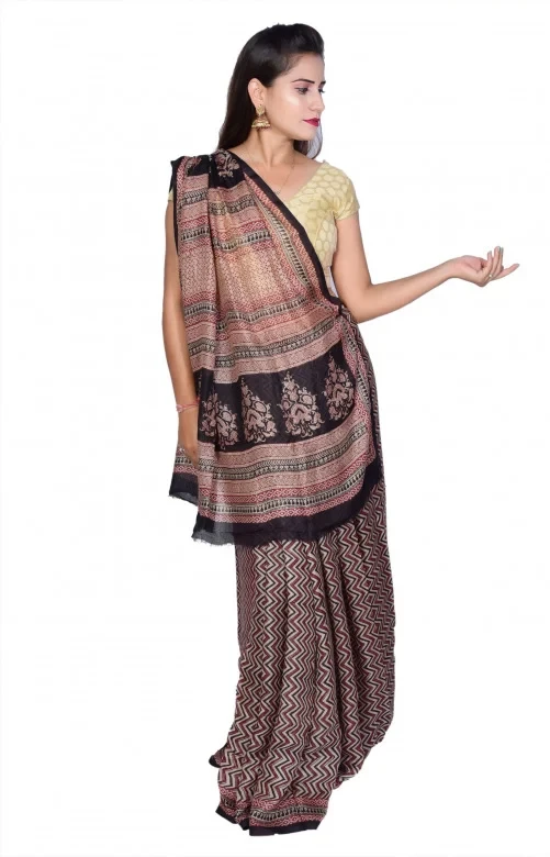 TRIBES INDIA HANDWOVEN SAREE SILK