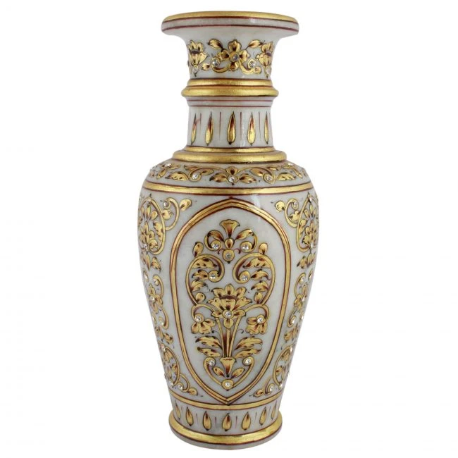 Meenakari Marble Flower Vase Large